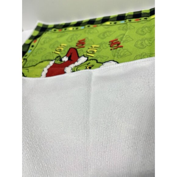 The Grinch Kitchen Dish Towels - Set of 2 Microfiber Christmas Festive Decor New - Picture 8 of 9